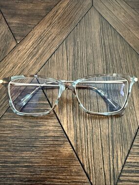 Longchamp LO2621 Brown Marble Azure Eyeglass Frames | Rx Ready | Like New
